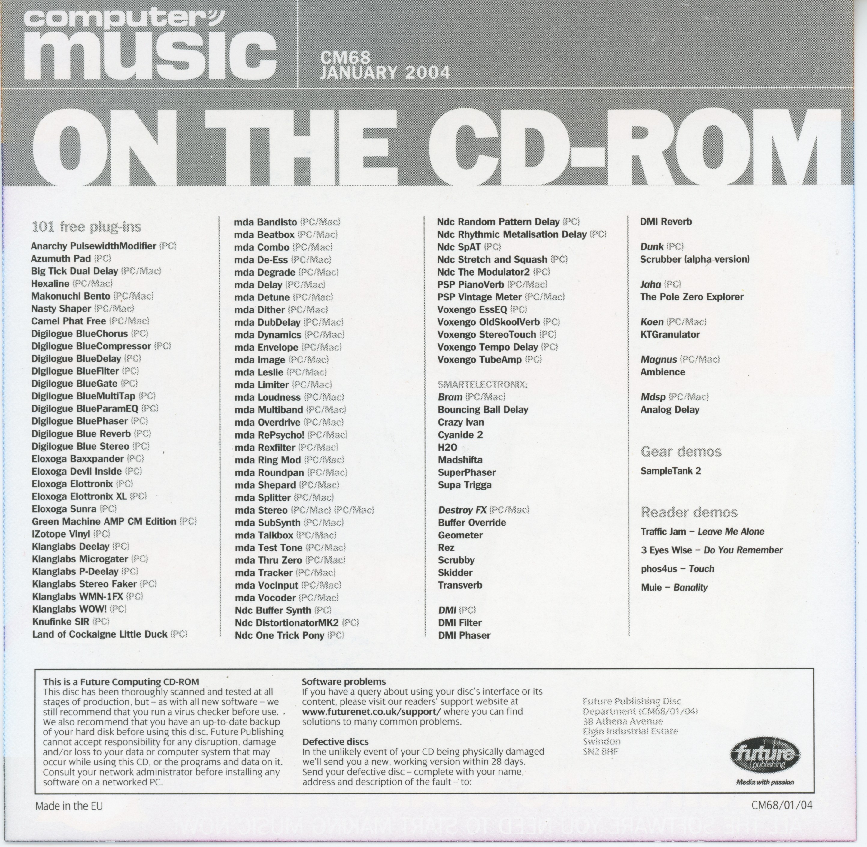 Computer Music Magazine CM68 2004 Free Download, Borrow, and